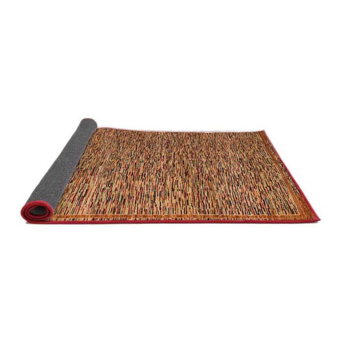 Sideview of Abstract Red Modern Rug, abs5293