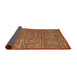 Sideview of Abstract Red Modern Rug, abs5293