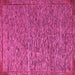 Square Machine Washable Abstract Pink Modern Rug, wshabs5293pnk