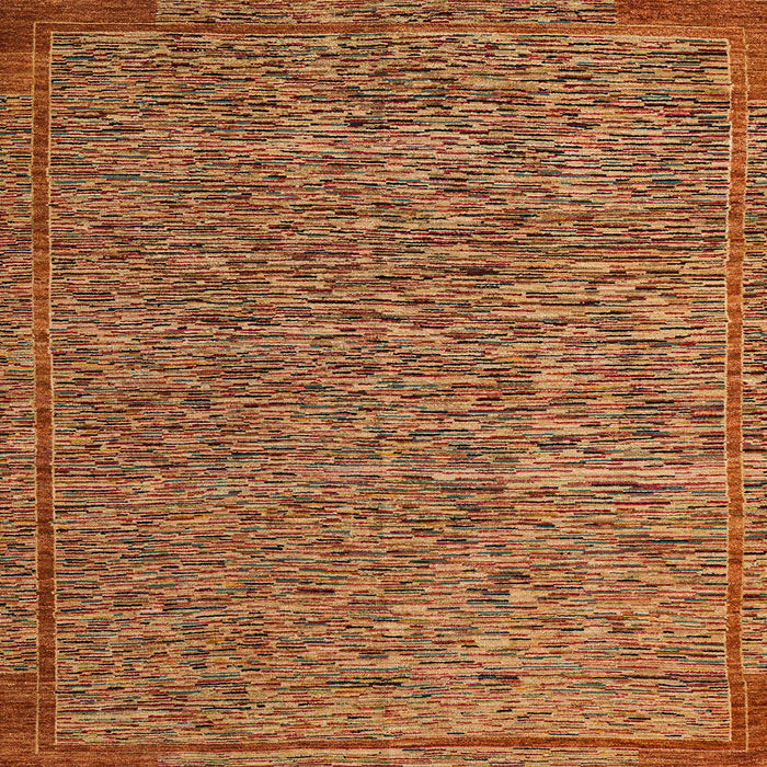 Square Abstract Red Modern Rug, abs5293