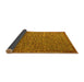 Sideview of Abstract Yellow Modern Rug, abs5293yw