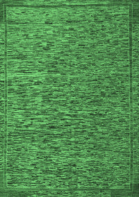 Abstract Emerald Green Modern Rug, abs5293emgrn