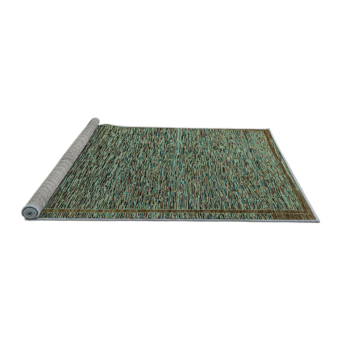 Sideview of Machine Washable Abstract Light Blue Modern Rug, wshabs5293lblu