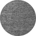 Round Abstract Gray Modern Rug, abs5293gry