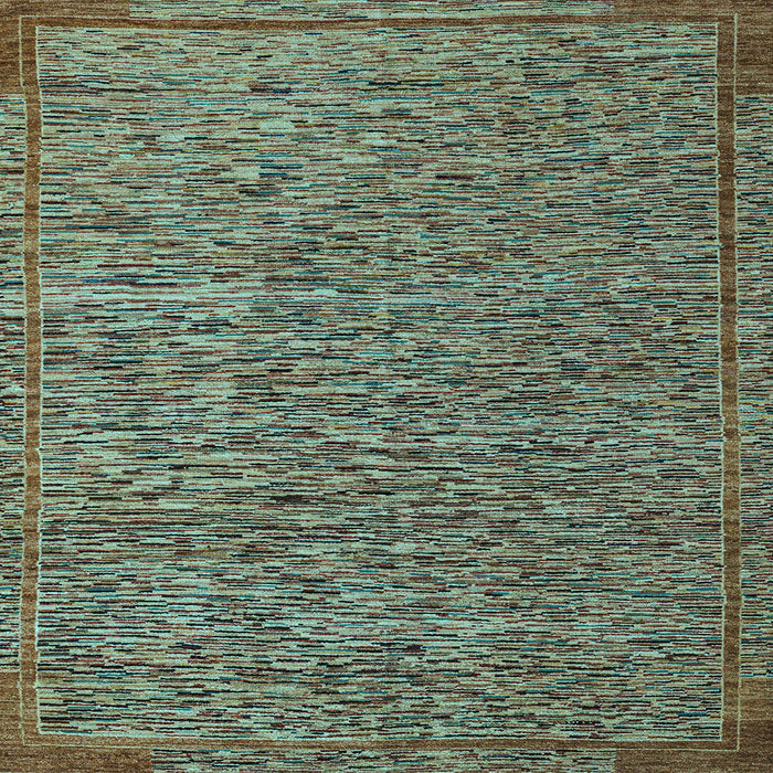 Square Abstract Light Blue Modern Rug, abs5293lblu