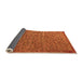 Sideview of Abstract Orange Modern Rug, abs5293org