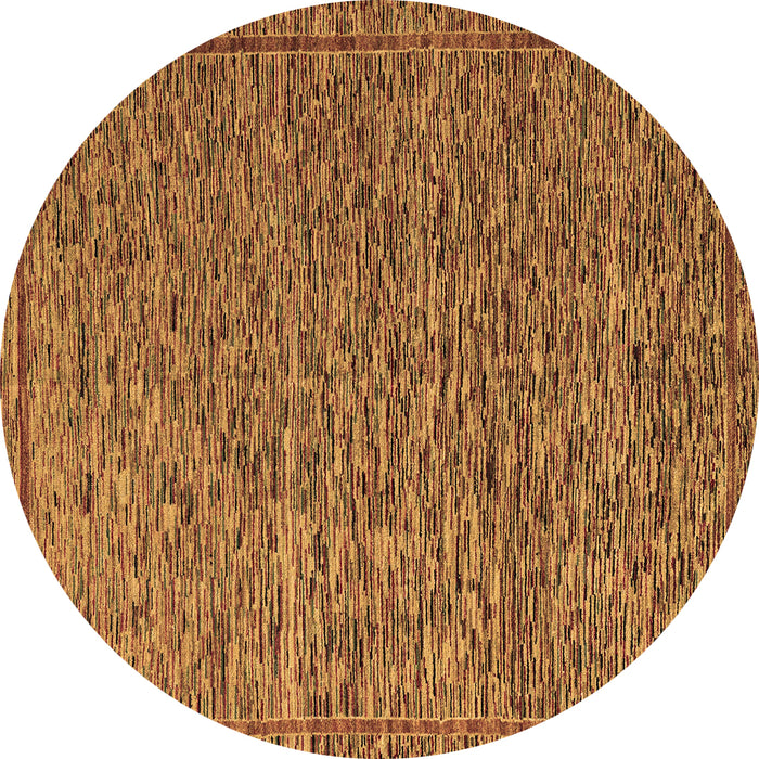 Round Abstract Brown Modern Rug, abs5293brn