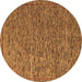 Round Abstract Brown Modern Rug, abs5293brn