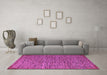 Machine Washable Abstract Purple Modern Area Rugs in a Living Room, wshabs5293pur