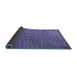 Sideview of Abstract Blue Modern Rug, abs5293blu