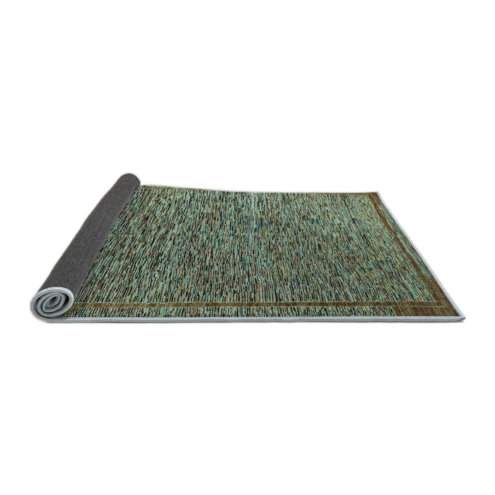 Sideview of Abstract Light Blue Modern Rug, abs5293lblu