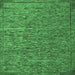 Square Abstract Emerald Green Modern Rug, abs5293emgrn