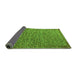 Sideview of Abstract Green Modern Rug, abs5293grn