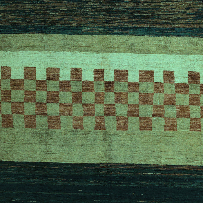 Abstract Turquoise Modern Rug, abs5294turq