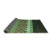 Sideview of Abstract Turquoise Modern Rug, abs5294turq