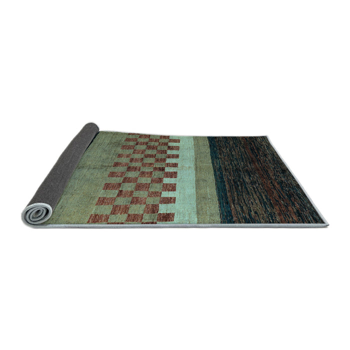 Sideview of Abstract Light Blue Modern Rug, abs5294lblu