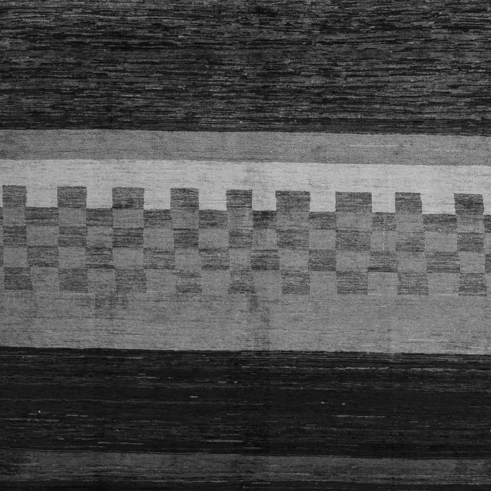 Square Abstract Gray Modern Rug, abs5294gry