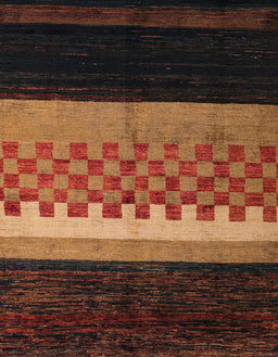 Machine Washable Abstract Red Rug, wshabs5294