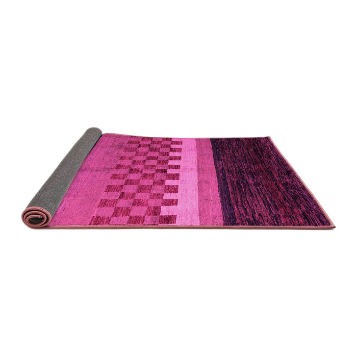 Sideview of Abstract Pink Modern Rug, abs5294pnk