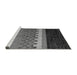 Sideview of Machine Washable Abstract Gray Modern Rug, wshabs5294gry