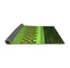 Sideview of Abstract Green Modern Rug, abs5294grn