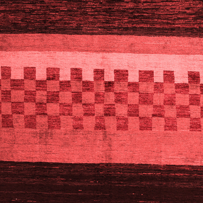 Machine Washable Abstract Red Modern Rug, wshabs5294red