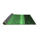Sideview of Abstract Emerald Green Modern Rug, abs5294emgrn