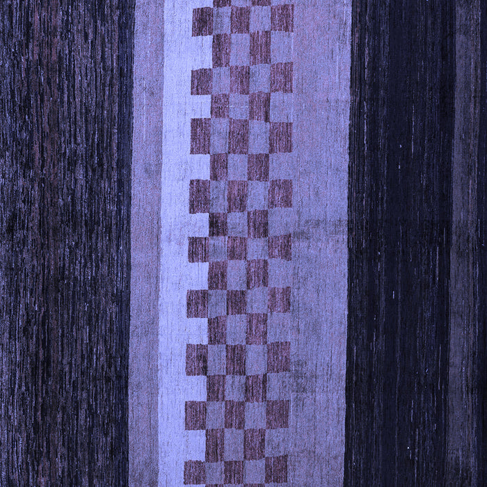 Square Abstract Blue Modern Rug, abs5294blu