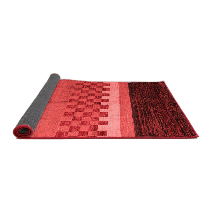 Abstract Red Modern Area Rugs