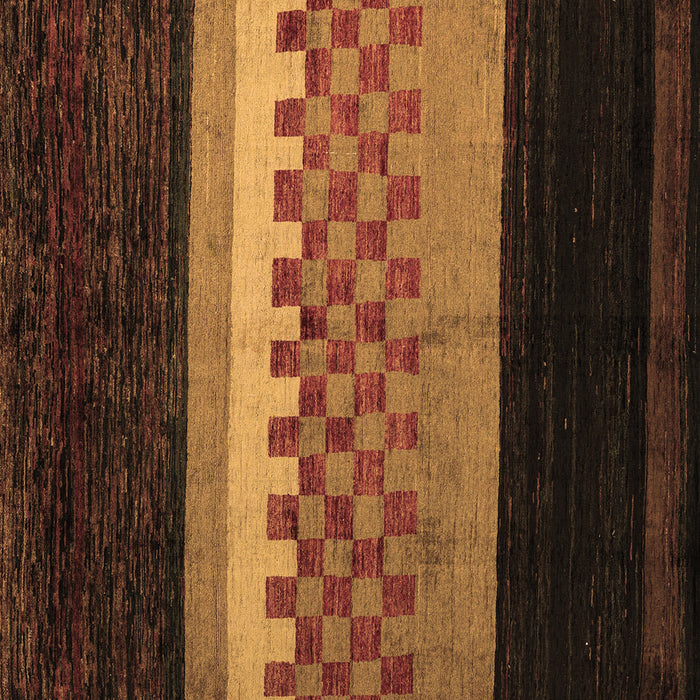 Square Abstract Brown Modern Rug, abs5294brn