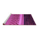 Sideview of Machine Washable Abstract Purple Modern Area Rugs, wshabs5294pur