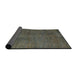 Sideview of Abstract Coffee Brown Modern Rug, abs5295