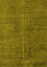 Abstract Yellow Modern Rug, abs5295yw