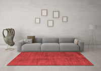 Machine Washable Abstract Red Modern Rug, wshabs5295red