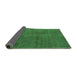 Sideview of Abstract Emerald Green Modern Rug, abs5295emgrn