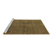 Sideview of Machine Washable Abstract Brown Modern Rug, wshabs5295brn