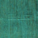 Square Abstract Turquoise Modern Rug, abs5295turq