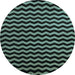 Round Machine Washable Abstract Light Blue Modern Rug, wshabs5296lblu