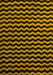 Machine Washable Abstract Yellow Modern Rug, wshabs5296yw