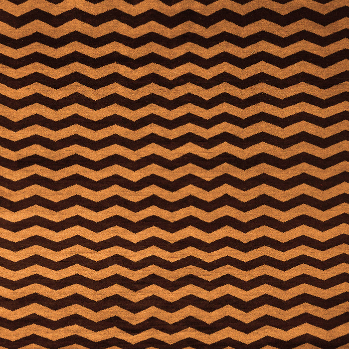 Square Abstract Orange Modern Rug, abs5296org