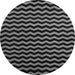 Round Abstract Gray Modern Rug, abs5296gry