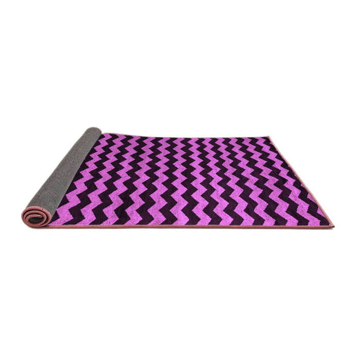 Sideview of Abstract Purple Modern Rug, abs5296pur