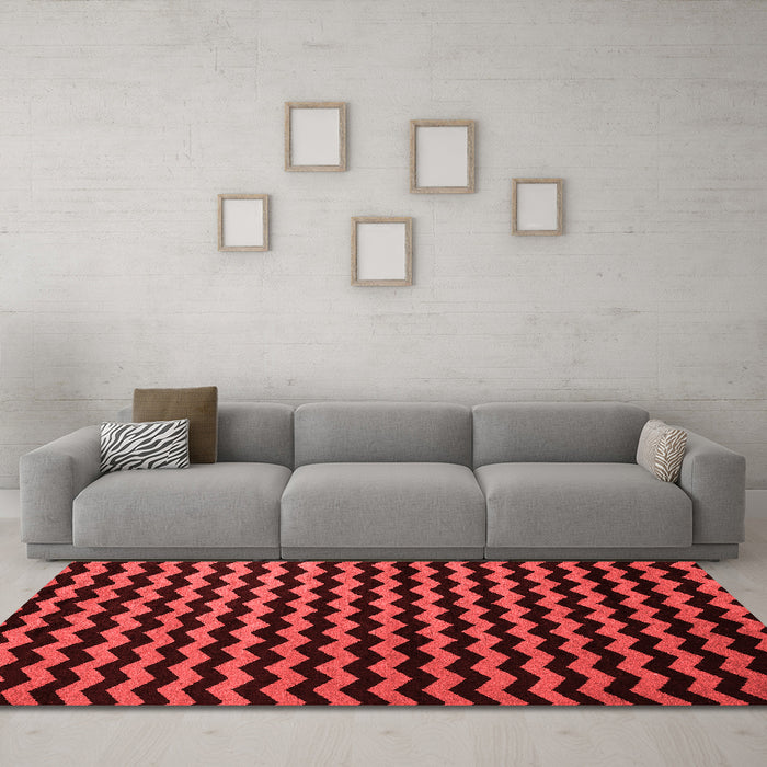 Modern Red Washable Rugs