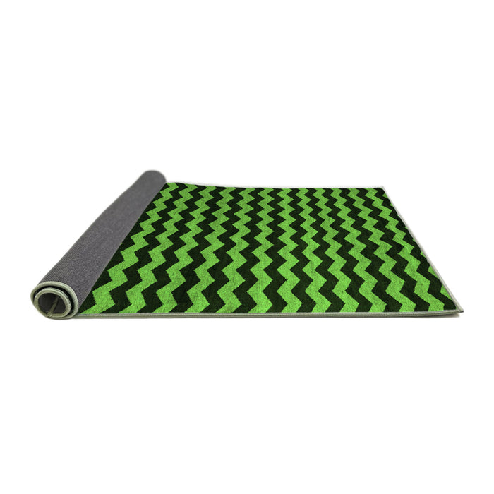 Sideview of Abstract Green Modern Rug, abs5296grn