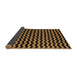 Sideview of Abstract Brown Modern Rug, abs5296brn