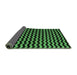 Sideview of Abstract Emerald Green Modern Rug, abs5296emgrn