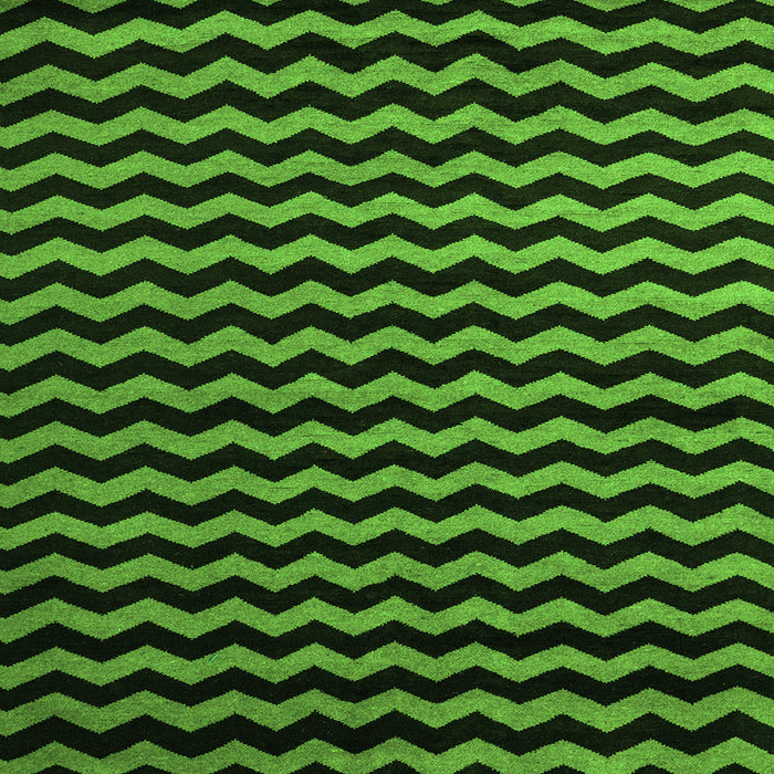 Square Machine Washable Abstract Green Modern Area Rugs, wshabs5296grn
