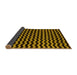 Sideview of Abstract Yellow Modern Rug, abs5296yw