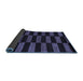 Sideview of Abstract Blue Modern Rug, abs5297blu