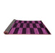 Sideview of Abstract Purple Modern Rug, abs5297pur